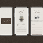 Save The Date Website Template (Vintage 01 - Brown Ivory)