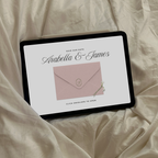 Save The Date Wedding Website Template (Pink & Green)