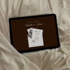 Save The Date Wedding Website Template (Burgundy)