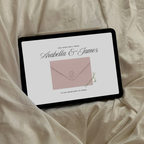 Wedding Website Template with RSVP (Pink & Green)