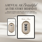 Wedding Website Template with RSVP (Photo Booth 01 - Ivory)