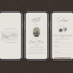 Save The Date Website Template (Vintage 01 - Ivory)