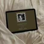 Old Money Wedding Website Template with RSVP (Olive)