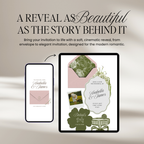 Wedding Website Template with RSVP (Pink & Green)