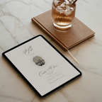 Save The Date Website Template (Vintage 01 - Brown Ivory)