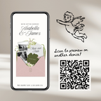 Save The Date Wedding Website Template (Pink & Green)