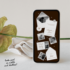 Wedding Website Template with RSVP (Burgundy)