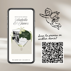 Save The Date Wedding Website Template (White & Green)