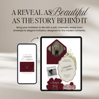 Wedding Website Template with RSVP (Burgundy & Ivory)