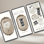 Wedding Website Template with RSVP (Photo Booth 01 - Ivory)
