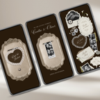 Wedding Website Template with RSVP (Photo Booth 01 - Brown)