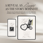 Save The Date Website Template (Romantic 01 - Ivory & Black)