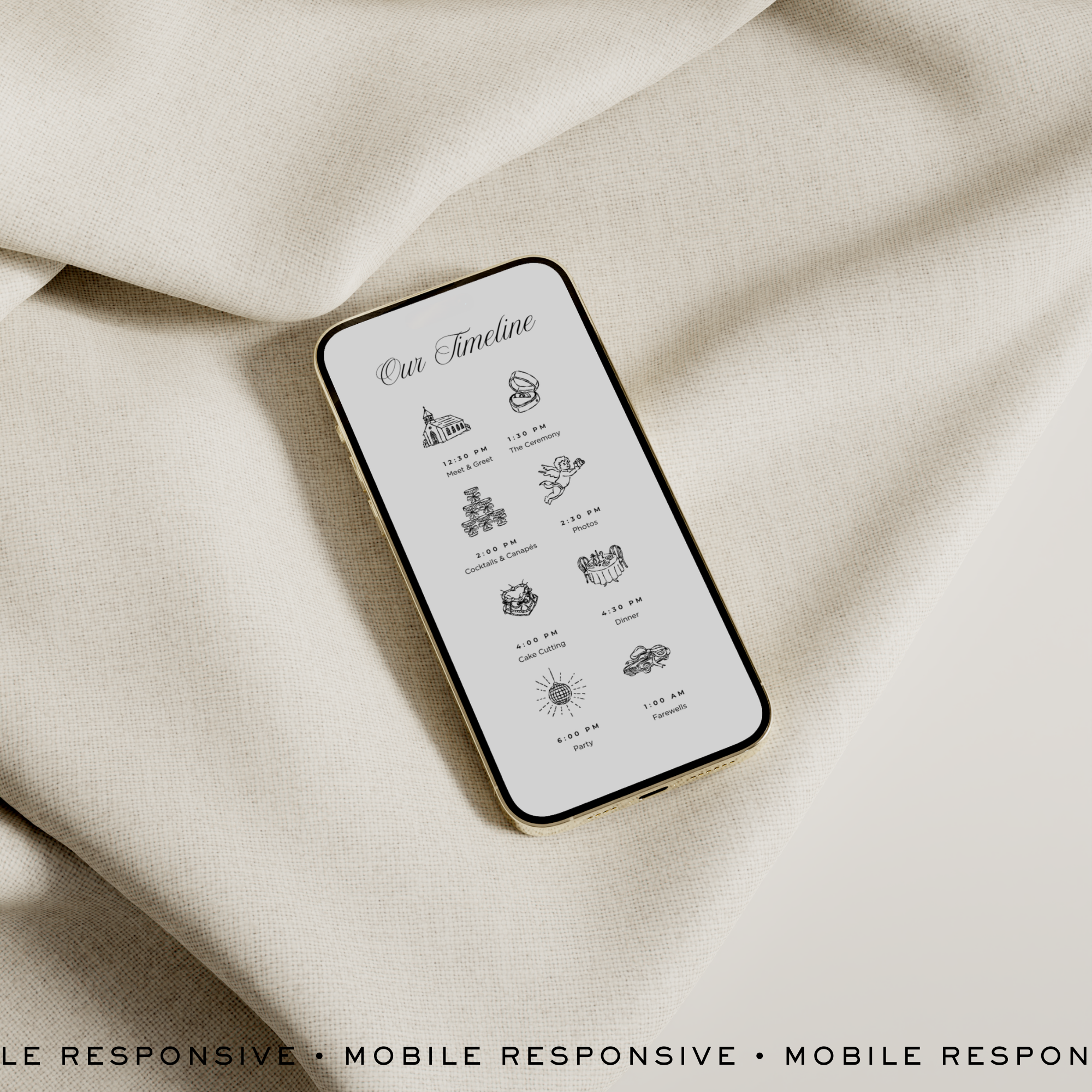 Wedding Website Template with RSVP (Olive Green & Burgundy)