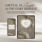 Lace Heart Save The Date Website Template (Lace 0202)