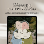 Heirloom Save The Date Website Template (Green & Pink)