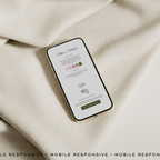 Wedding Website Template with RSVP (Pink & Green)