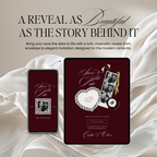 Save The Date Website Template (Romantic 01 - Burgundy)
