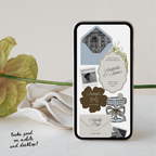 Wedding Website Template with RSVP (Brown & Dusty Blue)