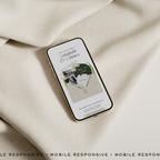 Save The Date Wedding Website Template (White & Green)