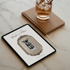 Save The Date Wedding Website Template (Photo Booth Animation 01 - Ivory)