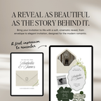 Wedding Website Template with RSVP (White & Green)