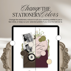 Save The Date Wedding Website Template (Envelope 06 - Brown + Ivory)