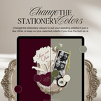 Wedding Website Template with RSVP (Photo Booth 01 - Burgundy)
