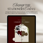 Old Money Save The Date Website Template (Burgundy)