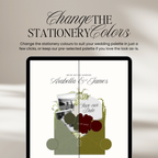 Save The Date Wedding Website Template (Sage & Ivory)