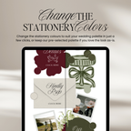 Wedding Website Template with RSVP (Burgundy & Ivory)