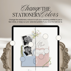 Save The Date Wedding Website Template (Envelope 07 - Pink + Ivory)