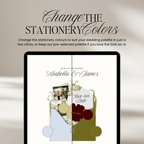 Save The Date Wedding Website Template (Blue & Green)