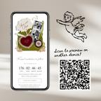 Save The Date Wedding Website Template (Envelope 04 - Olive Green & Burgundy)