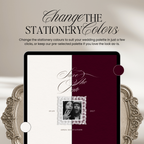 Save The Date Website Template (Romantic 01 - Ivory)