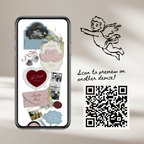 Wedding Website Template with RSVP (Envelope 04 - Blue & Pink)