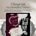 Wedding Website Template with RSVP (Photo Booth 01 - Black)