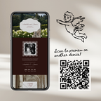Old Money Wedding Website Template with RSVP (Burgundy)