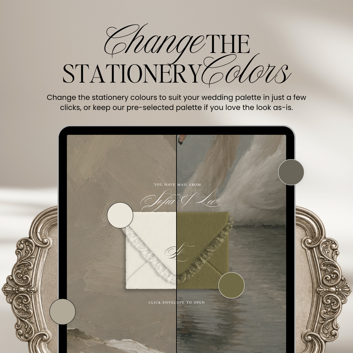 Lace Heart Save The Date Website Template (Lace 0202)
