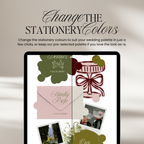 Wedding Website Template with RSVP (Pink & Green)