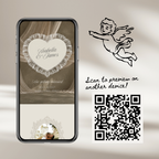 Old Money Lace Wedding Website Template with RSVP (Lace 02)