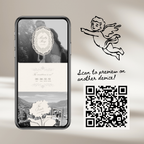 Heirloom Lace & Swan Wedding Website Template with RSVP (Ivory 02)