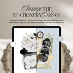 Save The Date Wedding Website Template (Envelope 05 - Black + White)
