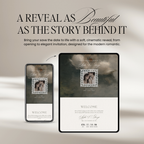 Lace Wedding Website Template with RSVP (Lace 0502)