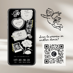 Wedding Website Template with RSVP (Photo Booth 01 - Black)