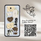 Wedding Website Template with RSVP (Envelope 05 - yellow, blue + brown)