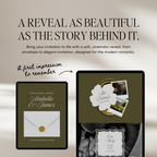 Old Money Wedding Website Template with RSVP (Olive)
