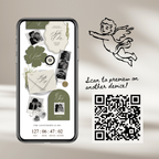 Wedding Website Template with RSVP (Envelope 06 - Sage Green + Ivory)