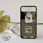 Old Money Lace Wedding Website Template with RSVP (Lace 03)