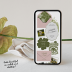 Wedding Website Template with RSVP (Pink & Green)