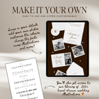 Wedding Website Template with RSVP (Burgundy)